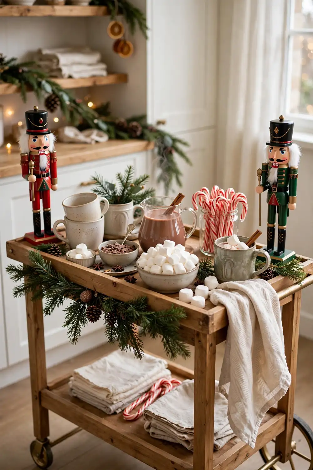 Nutcracker Hot Cocoa Bar Hot cocoa bar guarded by nutcracker figures